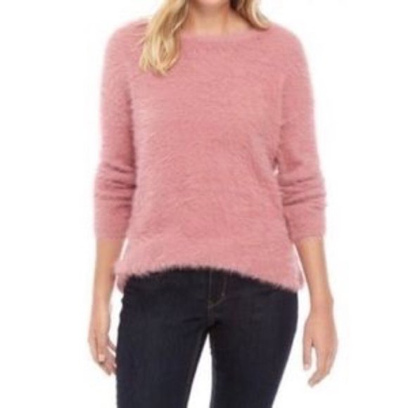 Pink Fuzzy Sweater - Picture 1 of 6